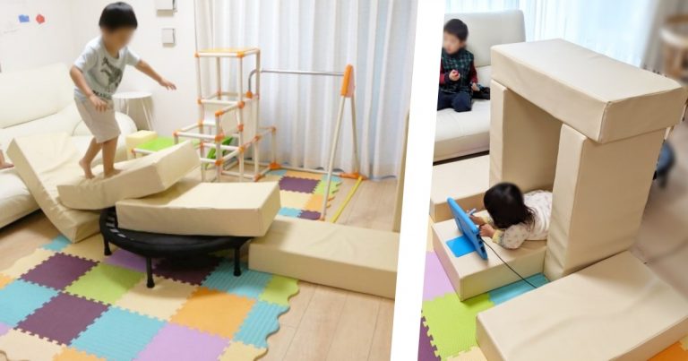 クッション遊具は自作できる 安全 防音対策用マットも兼ねた秀逸な一品に もっと早く作っておけばよかった Do育